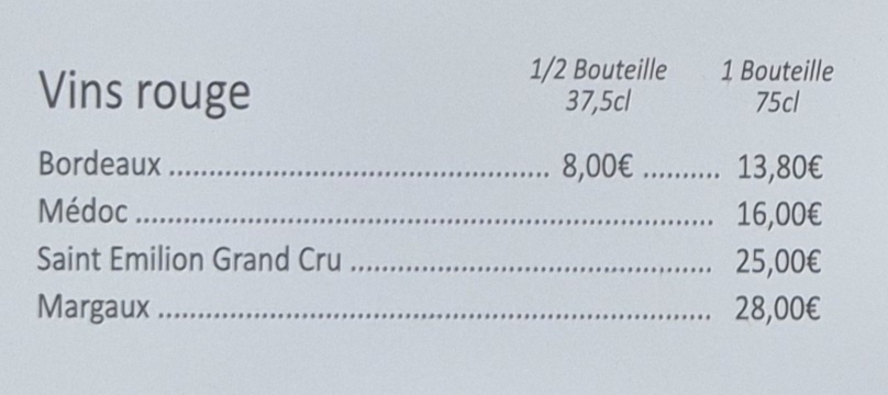 Boissons et vins